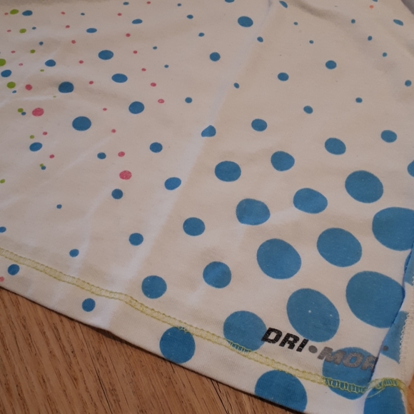 ATHLETIC WORK white, pink, orange, green, blue tee - Picture 3 of 4